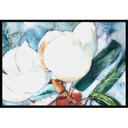 Carolines Treasures Carolines Treasures 8001JMAT 24 x 36 in. Flower - Magnolia Indoor Or Outdoor Doormat 8001JMAT